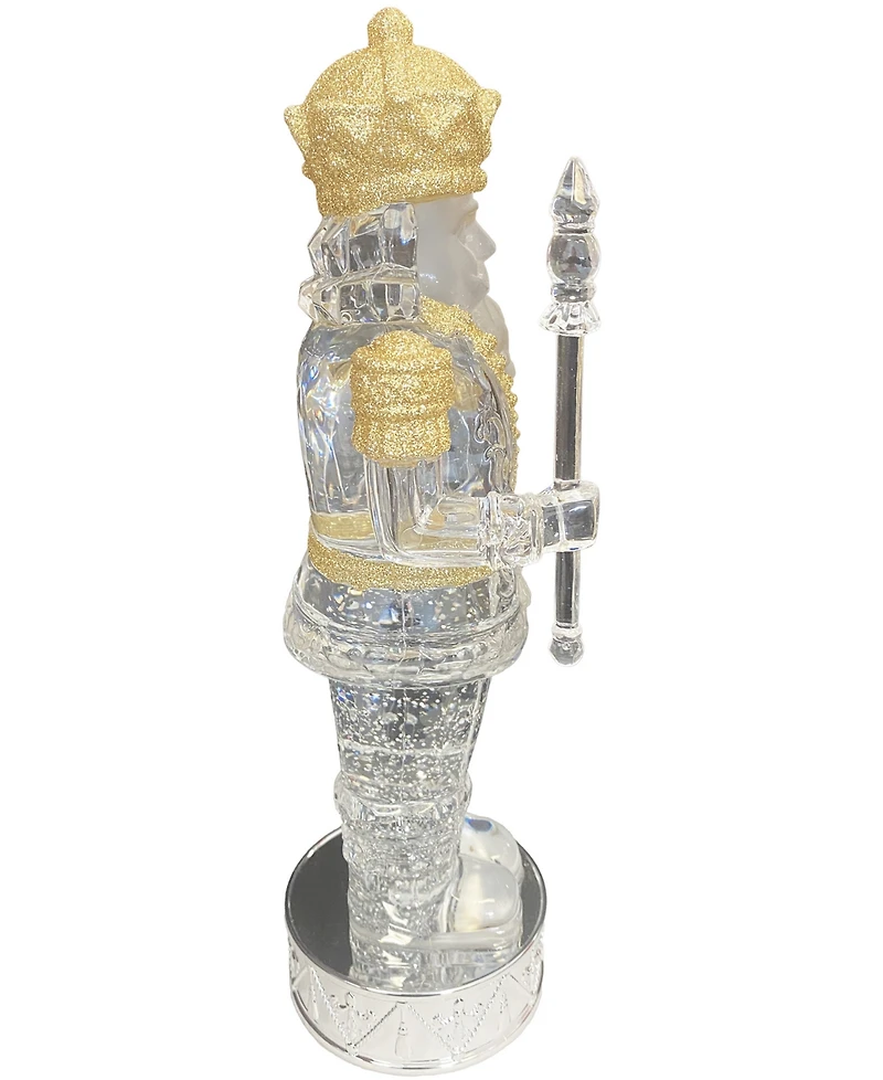 Santa's Workshop 13" Nutcracker Glitter Globe