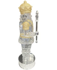 Santa's Workshop 13" Nutcracker Glitter Globe