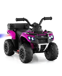 Sugift 6V Kids Ride On Atv with Music, Spray, and Storage