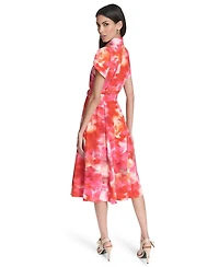 Halston Women's Tulip Printed Dress