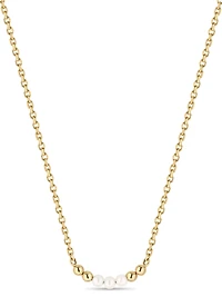 Devata Freshwater Pearl Necklace 14K Gold 16–18in Adjustable Chain Lightweight Gold Jewelry