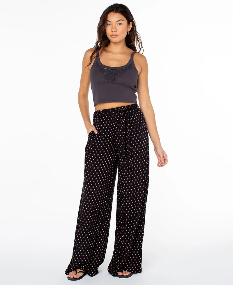 Roxy Women's Solstice Kiss Elastic Waist Pull-On Pants