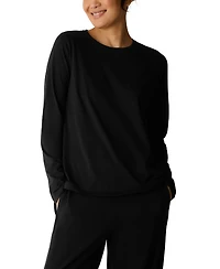 Eileen Fisher Women's Round Neck Long-Sleeve Top