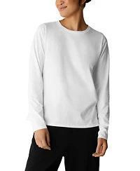 Eileen Fisher Women's Round Neck Long-Sleeve Top