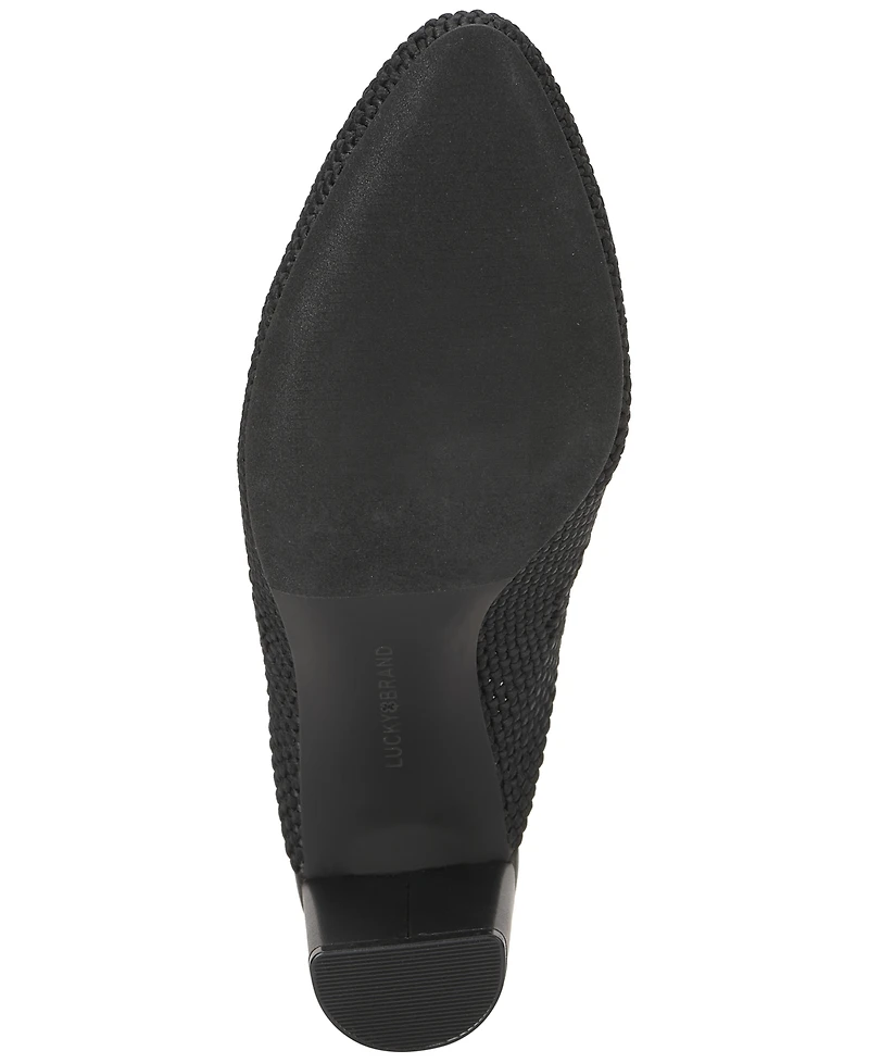 Lucky Brand Women's Melony Woven Slingback Pumps