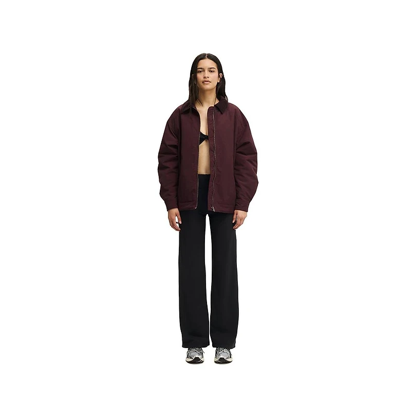 Cotton On Women's Active Contrast Collar Oversized Jacket