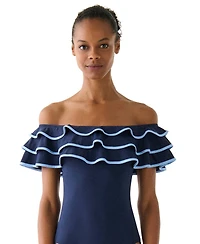 Kate Spade Women's Ruffle One-Piece Swimsuit