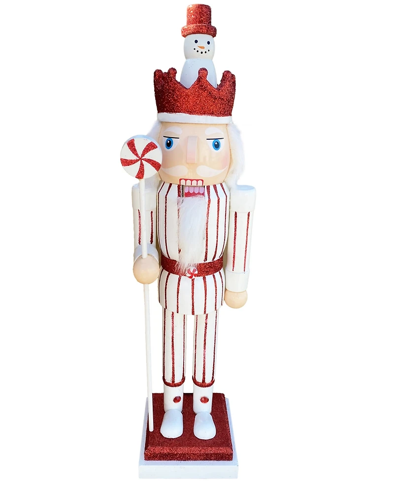 Santa's Workshop 15" Peppermint Nutcracker