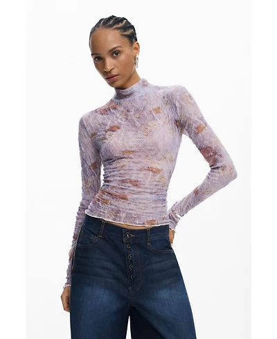 Desigual Women's Textured printed T-shirt