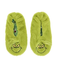 The Grinch Women's Adult Reversible Slipper Socks-l/Xl