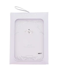 Unwritten Heart Silver Plated Bypass Ring