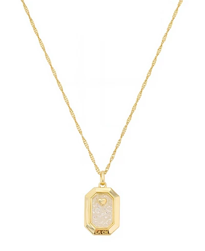 Unwritten Cubic Zirconia Gold Plated Shaker Pendant Necklace