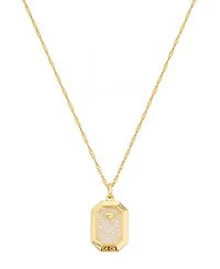Unwritten Cubic Zirconia Gold Plated Shaker Pendant Necklace