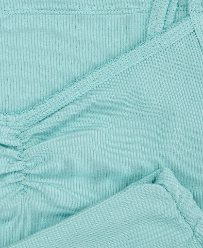 State of Day Women's Ribbed Tank & Foldover Pants Pajama Set, Macy's Exclusive