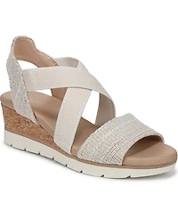 Dr. Scholl's Women's Just Cute Strappy Wedge Sandals