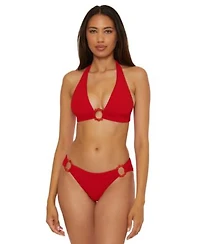 Becca Womens Marble Canyon Ring Halter Top Ring Hipster Bottoms