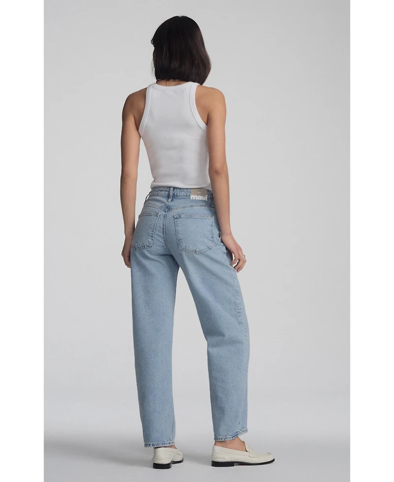 Mavi Jeans Women's Nica Baggy Light Brushed Classic Blue