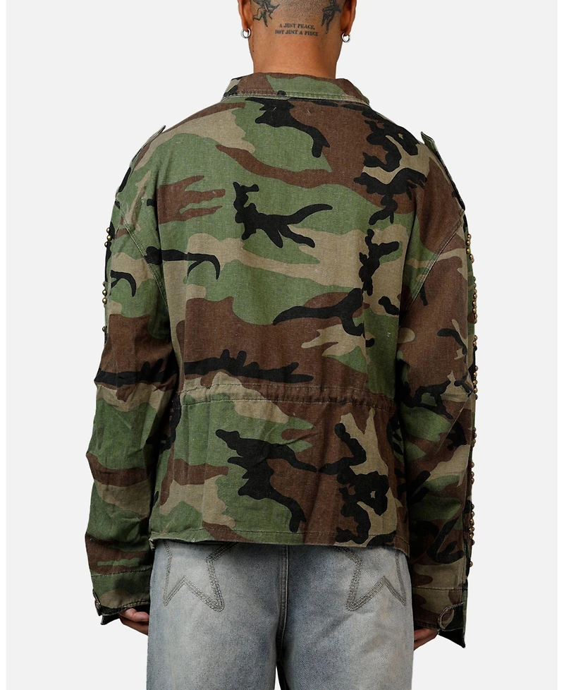 mnml Men's Studded Camo Jacket
