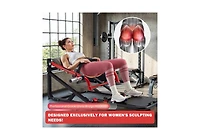 Aecojoy Hip Thrust Machine with Adjustable Footboard, 800LBS Plate-Loaded Glute Bridge Machine