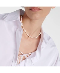 18K Gold Plated Mixed Large & Small Freshwater Pearl - Kylie Necklace 16" For Women