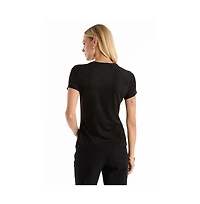 The Noli Shop Women's Amaya Floral Sequin T-Shirt - Black