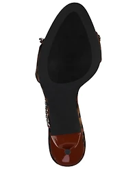 Jeffrey Campbell Women's Soire-o Chain-Embellished Mid-Heel Dress Mules