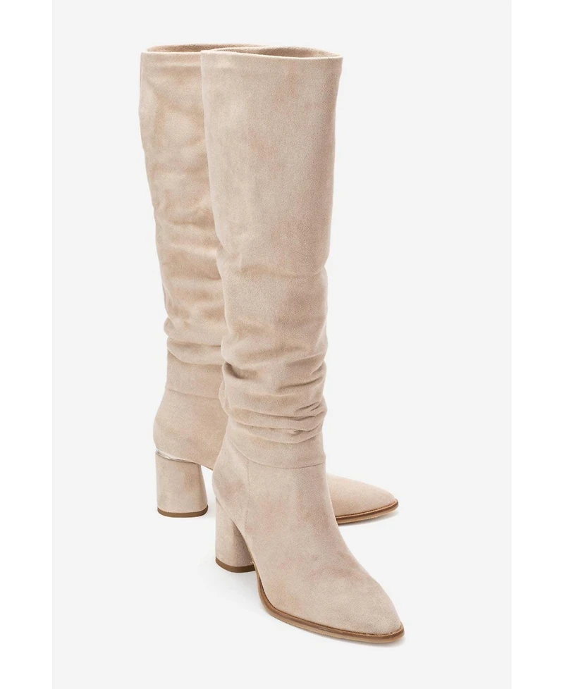 Prologue Shoes Vianella Block Heel Knee High Boot (Women)