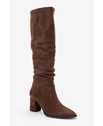 Prologue Shoes Vianella Block Heel Knee High Boot (Women)