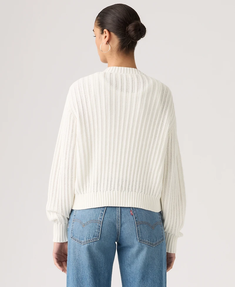 Levi's Women's Snowflake Long Sleeve Cardigan Sweater