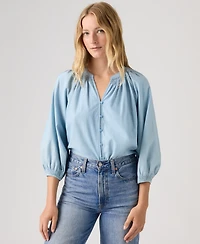 Levi's Juniors' Phoebe V-Neck Blouse