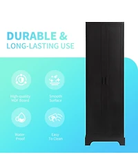 Casainc 71.2"H Storage Cabinet with 2 Doors and Adjustable Shelf, Mdf