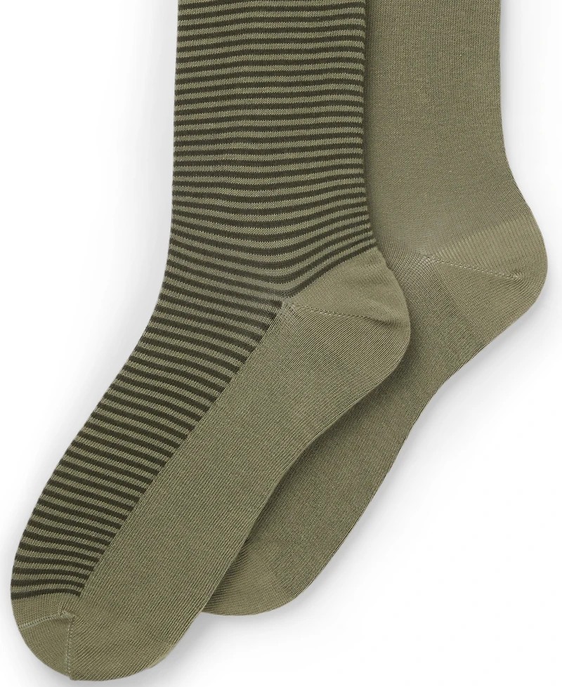 Hugo Boss Men's Stripe Design Socks, 2-Pack