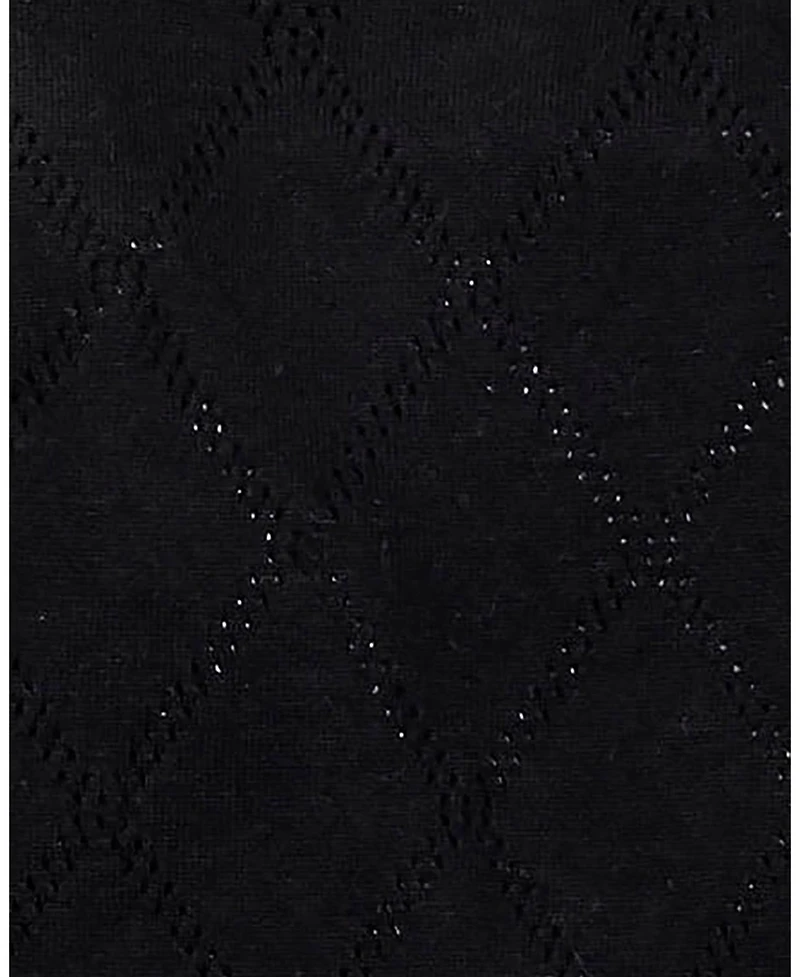 Hope & Henry Women's Organic Bow Detail Pointelle Sweater