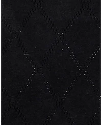 Hope & Henry Women's Organic Bow Detail Pointelle Sweater