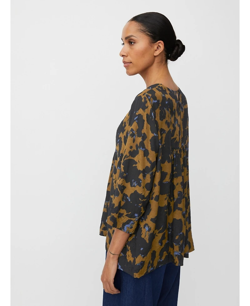 Masai Copenhagen Women's MaDurion 3/4 Sleeve Draped Blouse