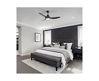 Sofucor 52-inch Modern 3-Blade Ceiling Fan with Six Speed Remote Control and Timing Function for Indoor