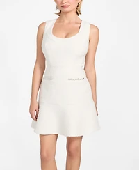 Guess Women's Sleeveless Clotilde Tweed Dress