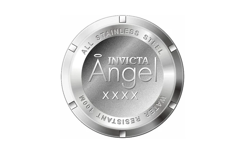 Invicta Women's 28443 Angel Quartz 3 Hand White Dial Watch