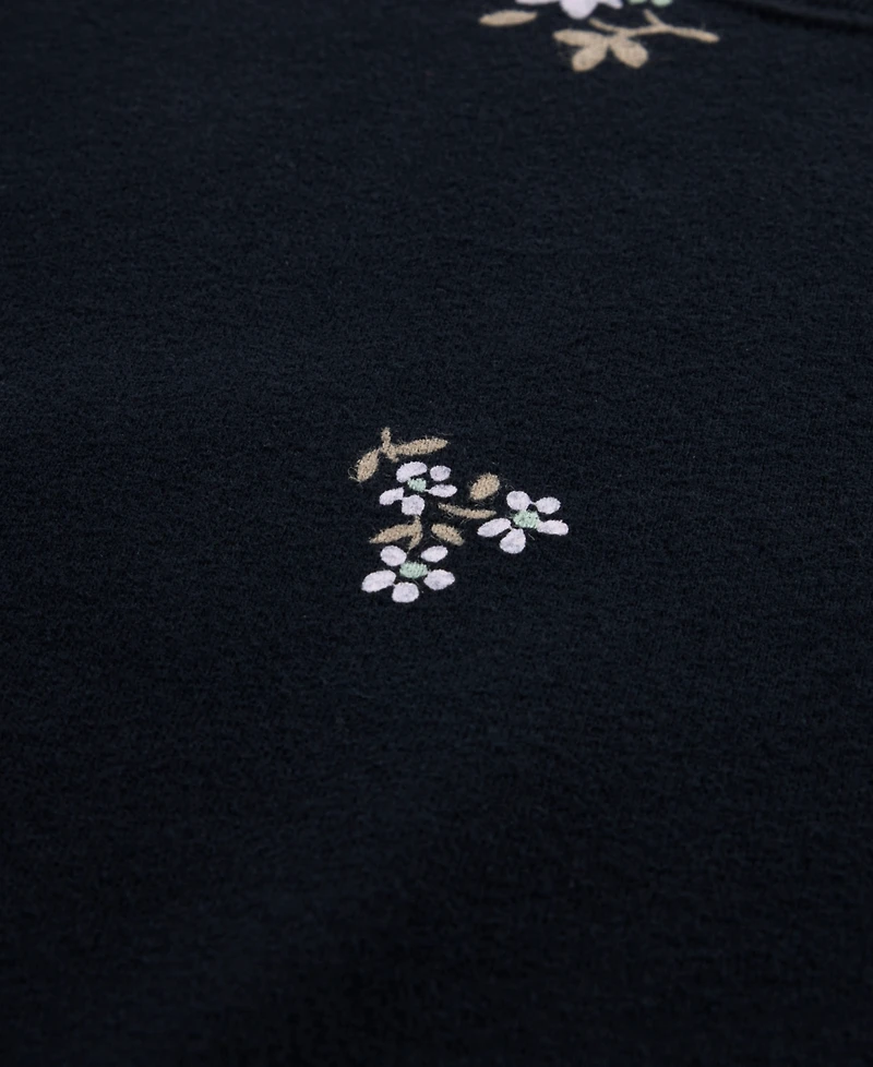 abercrombie kids Girls' Logo Print Crewneck Sweatshirt