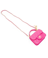 Zomi Gems Tiny Quilted Ballet Charm Handbag