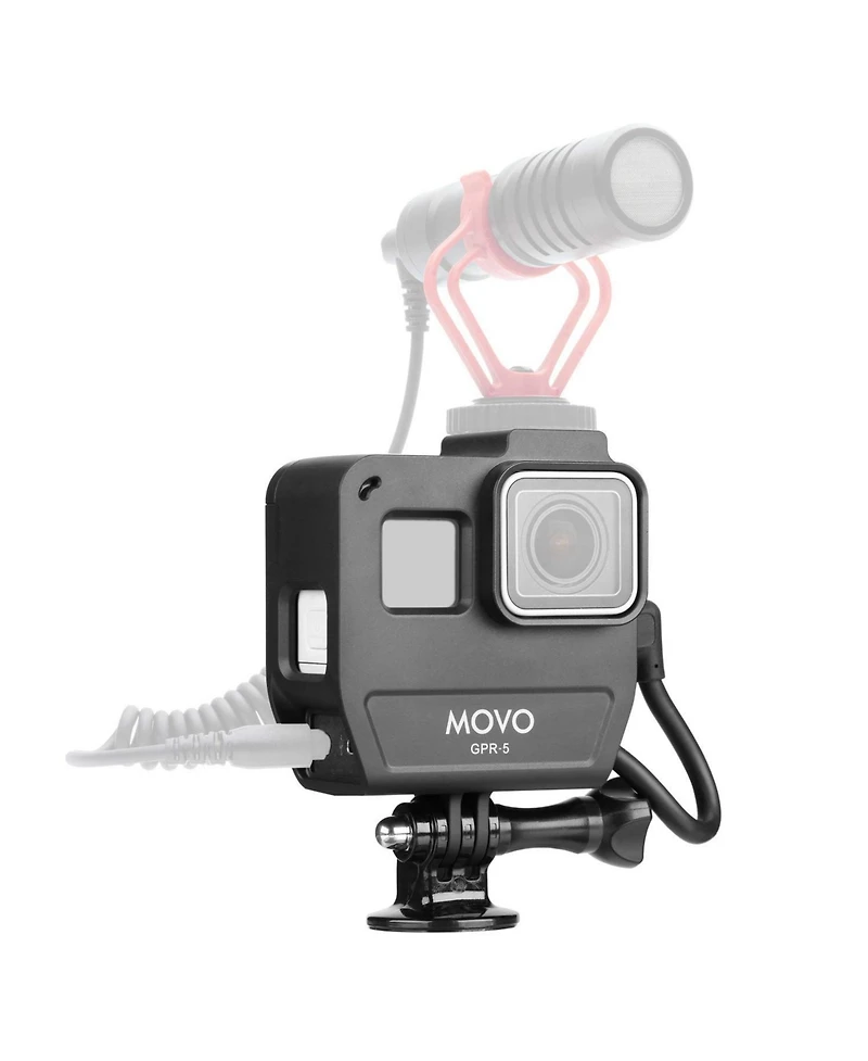 Movo Gpr-5 Media Housing Case Compatible with GoPro HERO5, HERO6, HERO7
