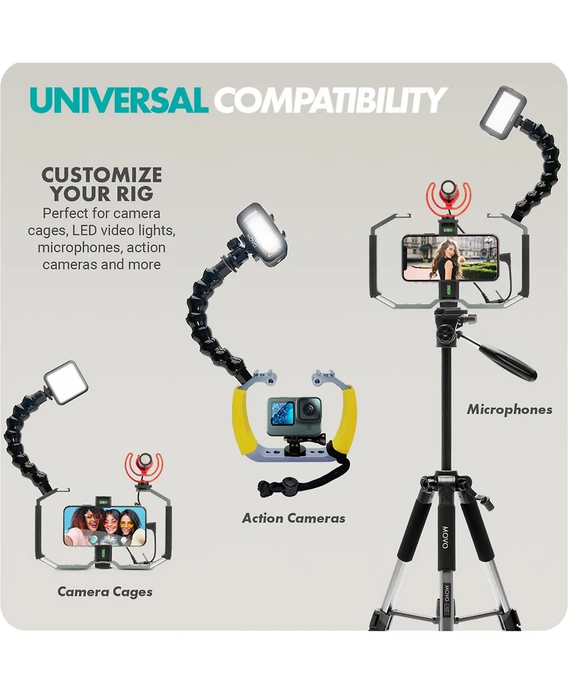 Movo Uwa-8 Articulating Camera Rig Extension Mount