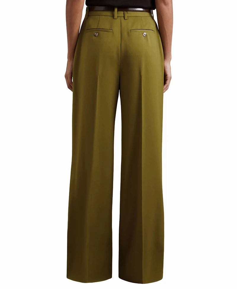 Reiss Women's Wide-Leg Pintuck Pants