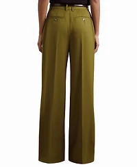 Reiss Women's Wide-Leg Pintuck Pants