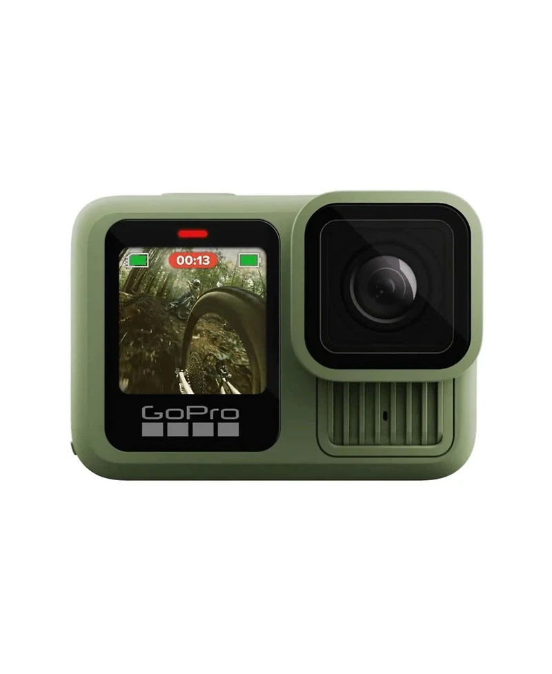 GoPro HERO13 Black in Forest Green Bundle with 64GB Memory Card and Eva Case