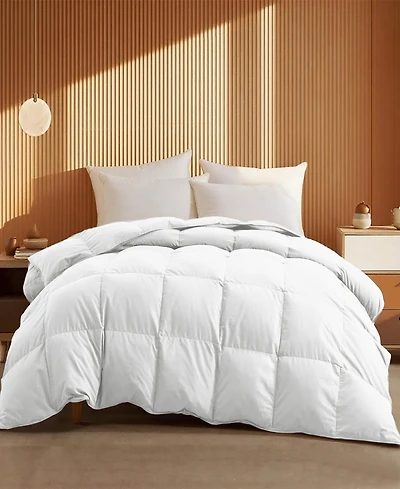 Unikome Warm and Cozy 360 Thread Count All Season Down and Feather Fiber Comforter, Twin