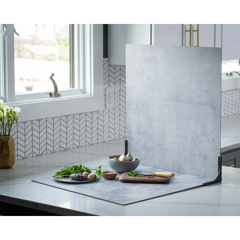 V-flat World Duo Board 24x24" Surface Board, Iced Concrete/Midnight Cement