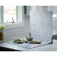V-flat World Duo Board 24x24" Surface Board, Iced Concrete/Midnight Cement