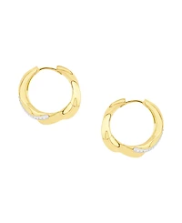 And Now This Crystal Hinged Hoop Earrings