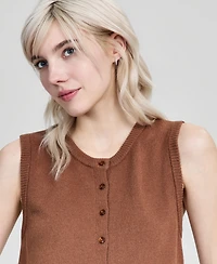 And Now This Women's Button-Front Crewneck Vest, Macy's Exclusive